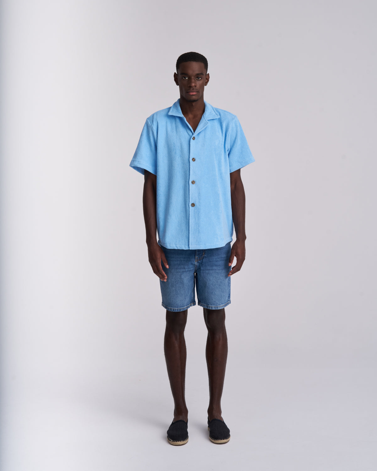 Coastal Blue Terry Shirt - Men's