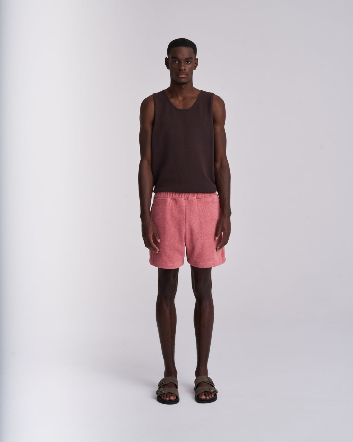 Dusty Rose Terry's Shorts - Men's