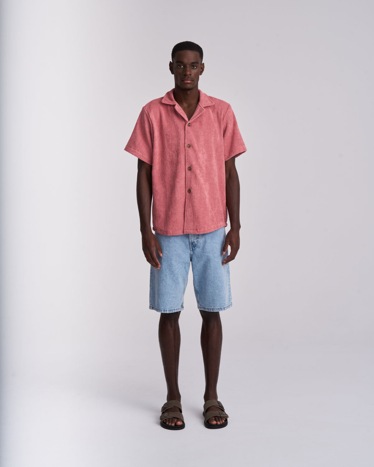Dusty Rose Terry Shirt - Men's