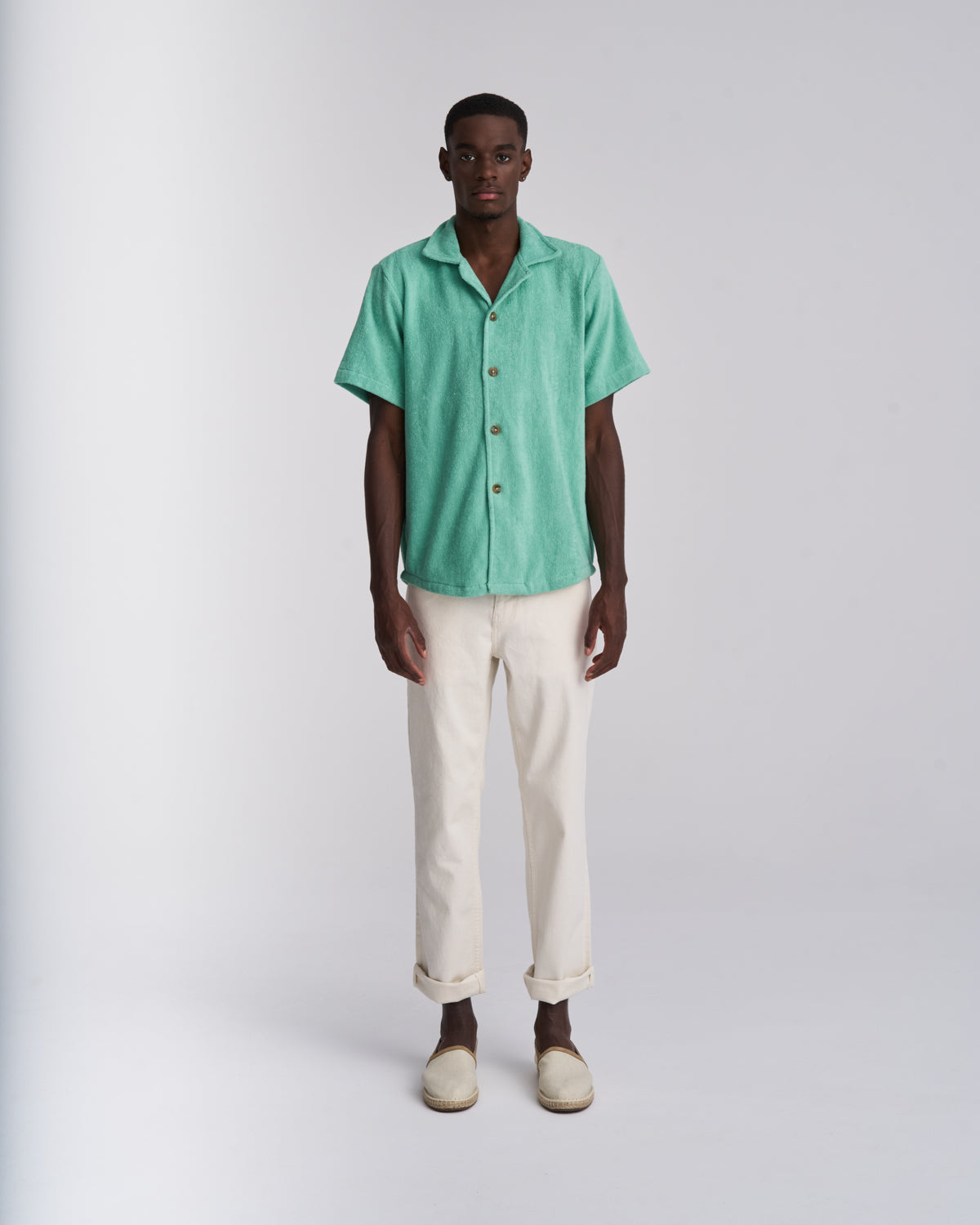 Sage Green Terry Shirt - Men's