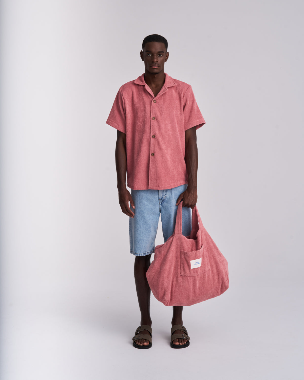 Dusty Rose Terry Tote | LITTLE MARINER