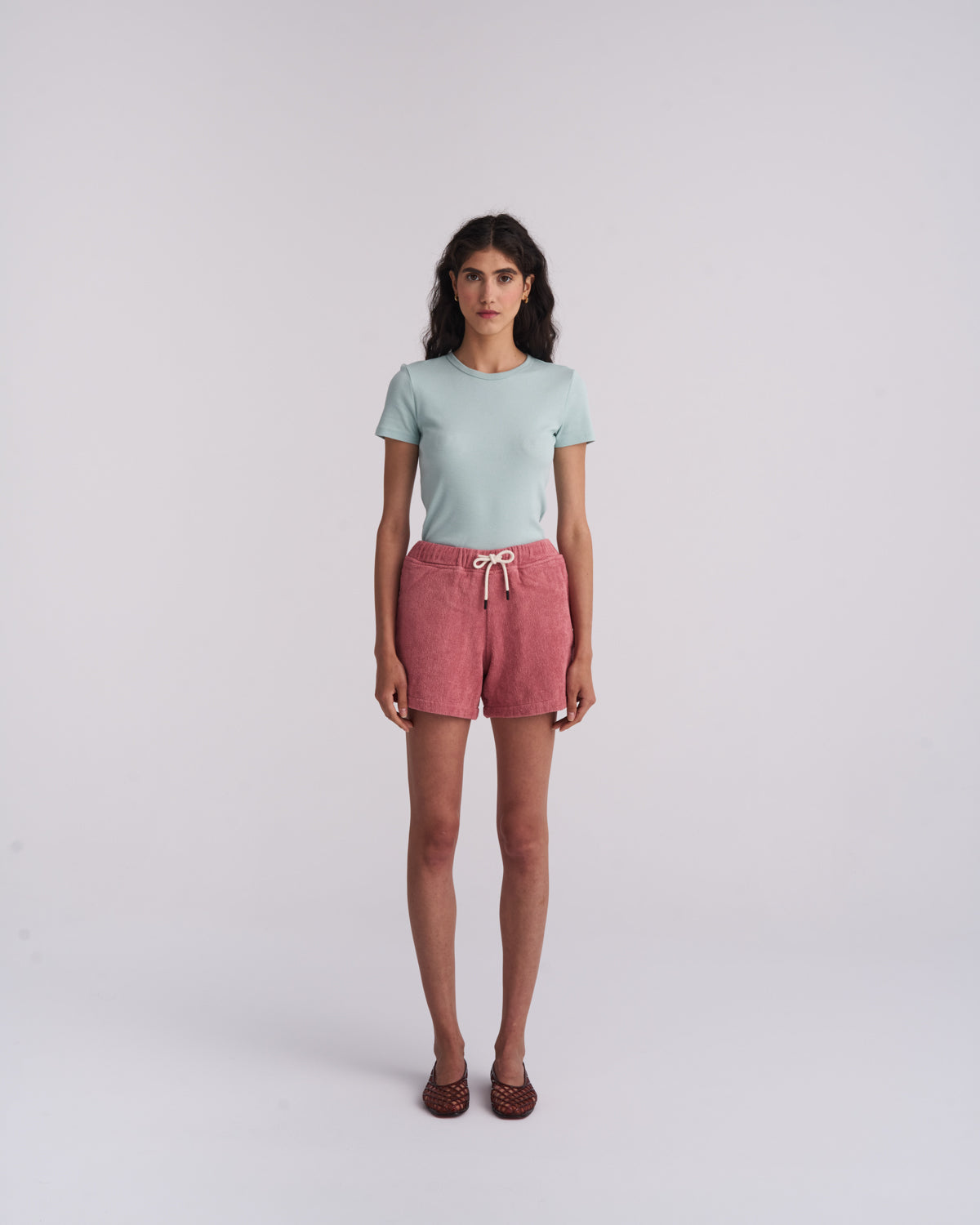 Dusty Rose Terry Shorts - Women's
